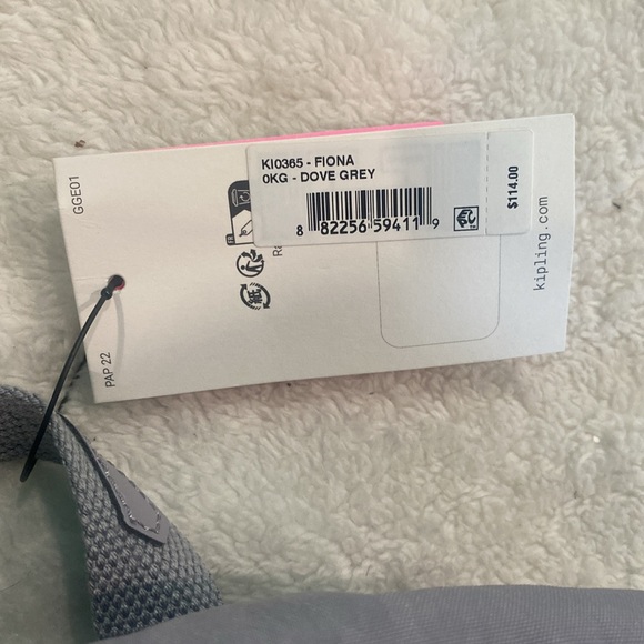 🆕🩶Kipling “Fiona” Backpack, Dove Grey (appears light Lilac)💜 - Picture 9 of 9